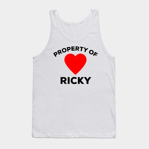 Property of Ricky Tank Top by IBMClothing